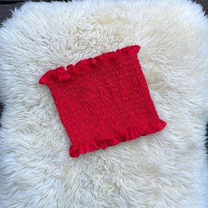 4 FOR $25 - NWOT Red Ruffled Tube Top